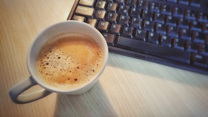 a coffee before work