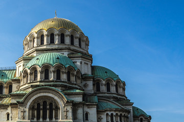 Obraz premium Ornate Alexander Nevsky cathedral in Sofia, Bulgaria