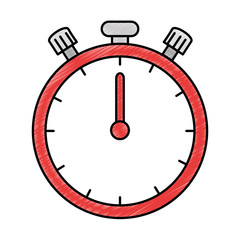chronometer clock isolated icon vector illustration design