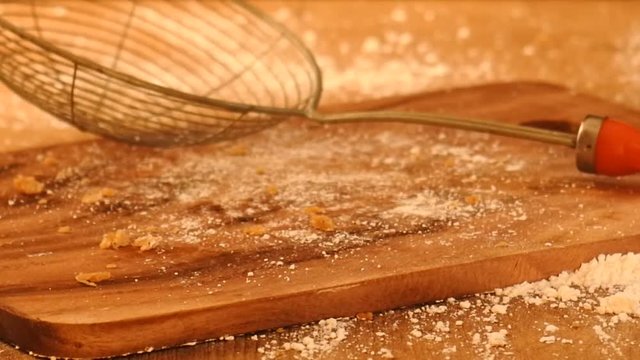 Cooking  fried chicken