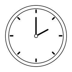 time clock isolated icon vector illustration design