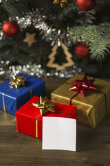 christmas gifts under christmas tree