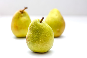 Pears on a White Background 
