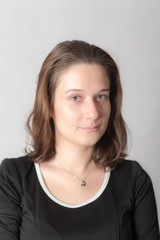 Fototapeta premium girl with brown eyes