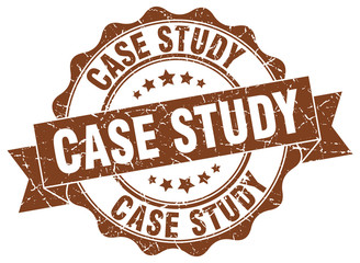 Obraz premium case study stamp. sign. seal