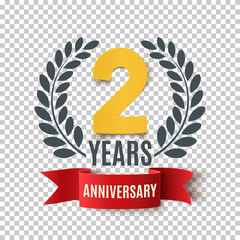 Two years anniversary design.