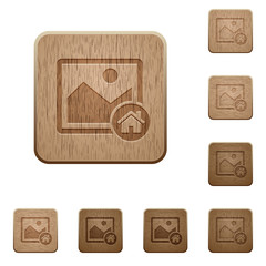Default image wooden buttons