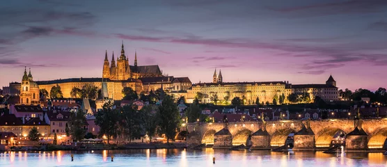 Deurstickers Prague castle in sunset © Horváth Botond