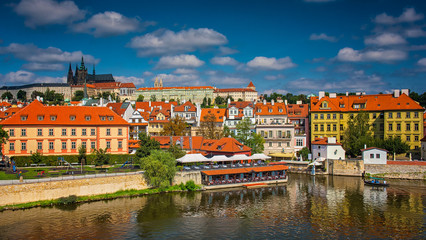 View on Prague Castle on a sunny day