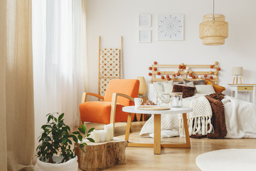 Cozy bedroom interior