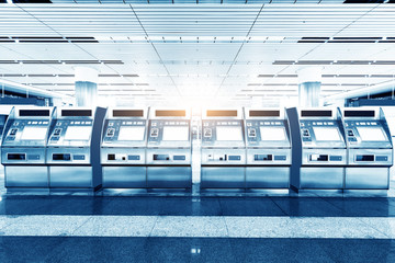 pull ticket from automatic machine at shanghai-train station