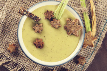 Cream Soup Potatoes Leek