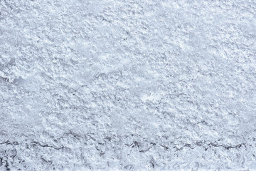 Abstract frozen ice background. The texture of the snow ice