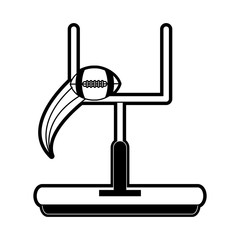 Goal american football icon vector illustration graphic design