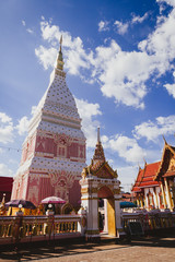 View of Phra That Renu Nakhon temple on December 26, 2016 in Nakhon Phanom, Thailand.