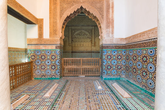 saadian tombs of marrakech, morocco