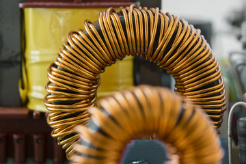 Coil on printed circuit board.