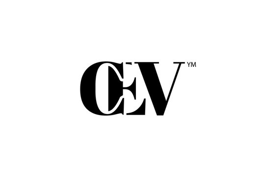 CEV Logo Branding Letter. Vector graphic design. Useful as app icon, alphabet combination, clip-art, and etc.