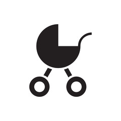 baby stroller icon illustration