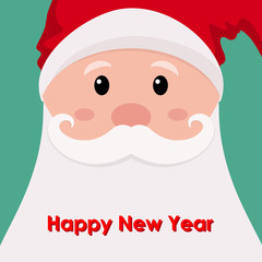 The face of Santa Claus. Vector illustration