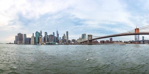 Fototapeta premium skyline of New York from river Hudson