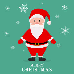 Cartoon Santa Claus. Vector illustration