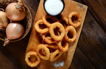 Fototapeta premium Onion rings snack