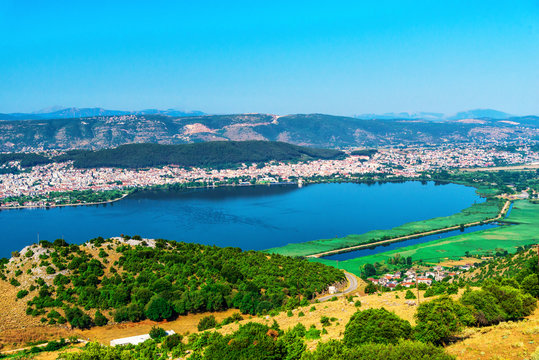 Beautiful view at Ioannina lake