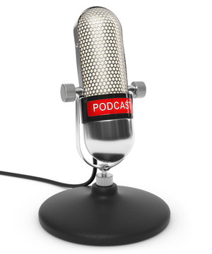 Podcast Mikrophone als Freisteller
