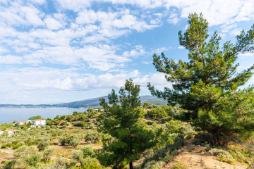 Fototapeta na wymiar Sea landscape in Thassos island