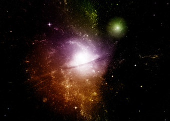 Obraz premium galaxy in a free space