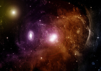 galaxy in a free space