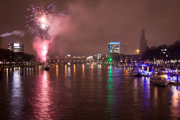 Bremen Schlachtezauber mit Feuerwerk