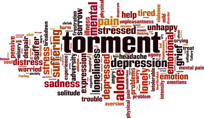 Torment word cloud