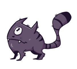 Cute monster cat stand