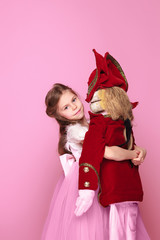 The beauty ballerina with nutcracker