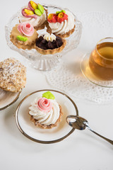 Tasty different cakes