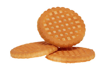 Group of cookies on a white background