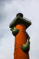 Rostral column. Saint Petersburg.