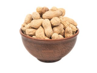 Peanuts in shell bowl
