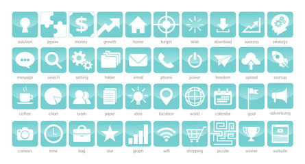 40 icons application business