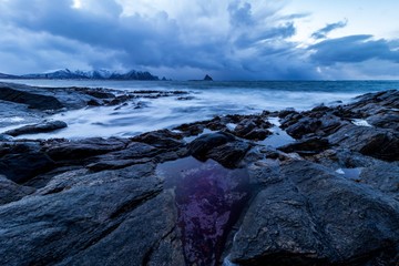 Meeresbrandung Norwegen 