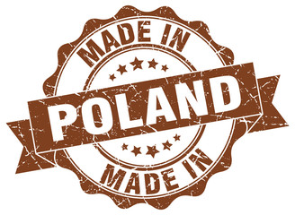 made in Poland round seal