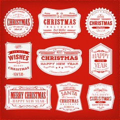 Christmas Frames, Banners And Badges