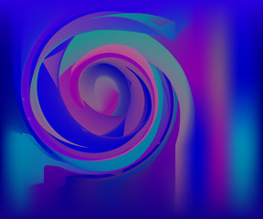 Abstract black neon background with vertical pink, purple stripes