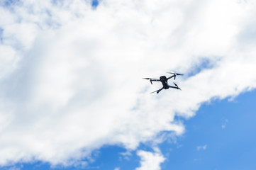 Fototapeta na wymiar Quadcopter in the sky