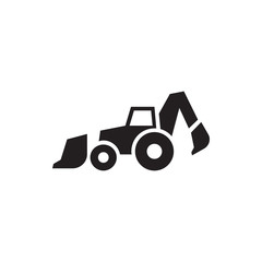Naklejka premium excavator icon illustration