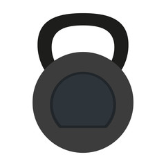 Kettlebell weight gym icon vector illustration graphic design