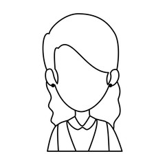 beautiful businesswoman avatar character vector illustration design