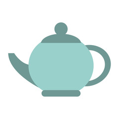 Porcelain kettle isolated icon vector illustration graphic design